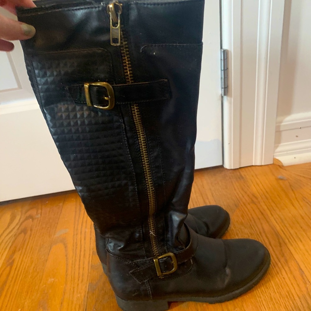 Black Leather Boots